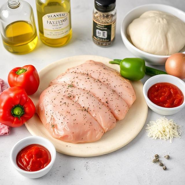 halal chicken fajita pizza recipe