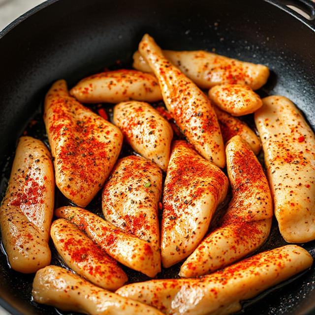 butter chicken strips