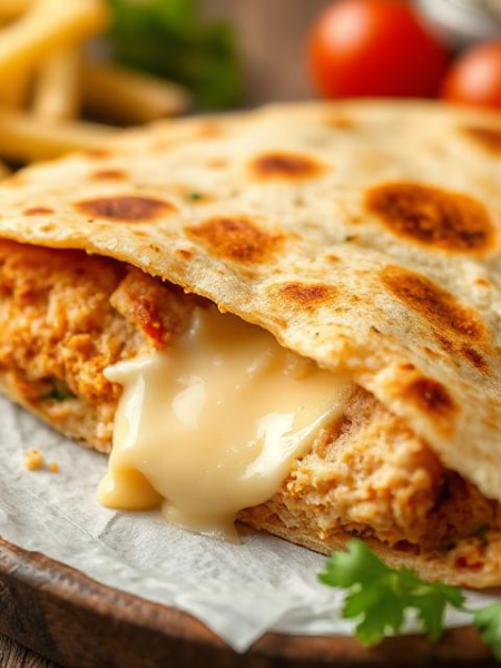 chicken cheese paratha recipe