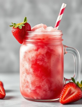 Strawberry Slush for Iftar