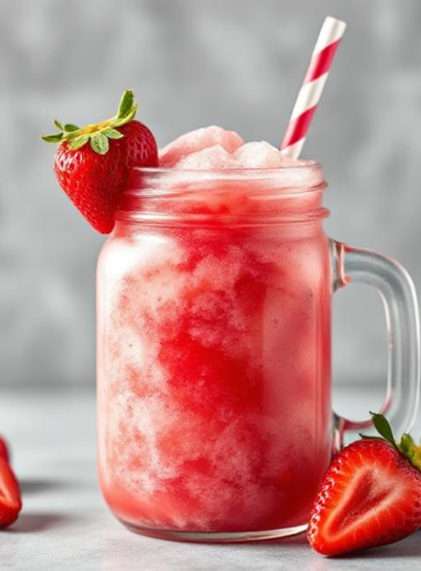 Strawberry Slush for Iftar