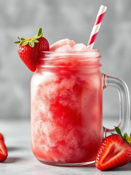 Strawberry Slush for Iftar