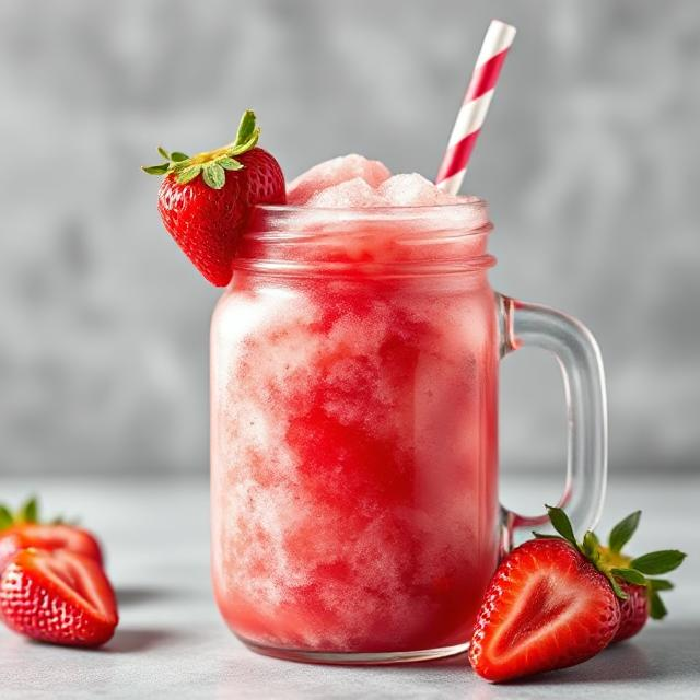 Strawberry Slush for Iftar