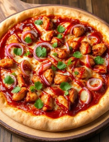 Halal BBQ Chicken Pizza recipe