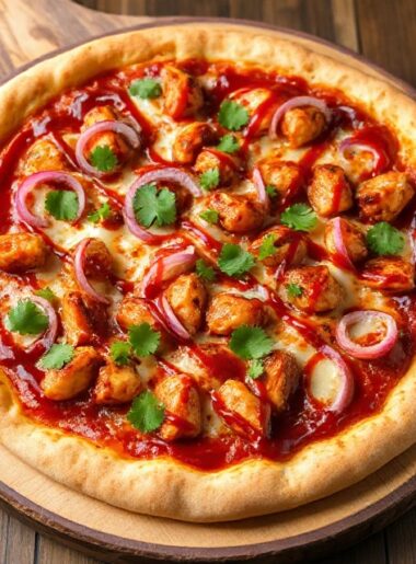 Halal BBQ Chicken Pizza recipe