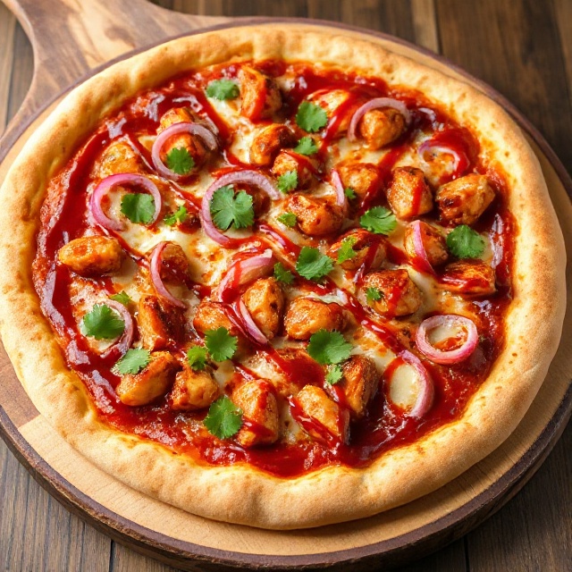 Halal BBQ Chicken Pizza recipe
