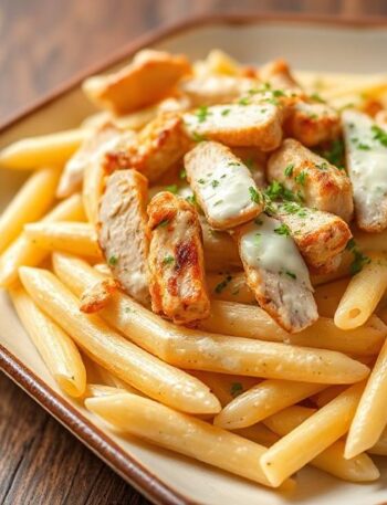 halal chicken alfredo pasta recipe