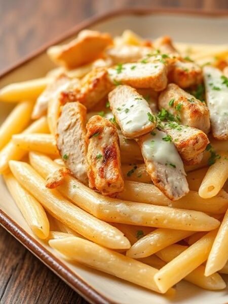 halal chicken alfredo pasta recipe