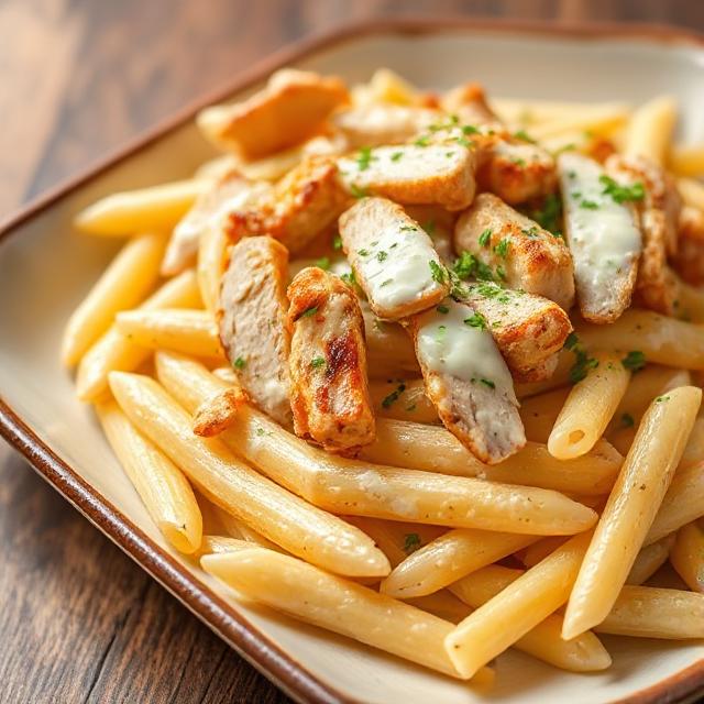 halal chicken alfredo pasta recipe